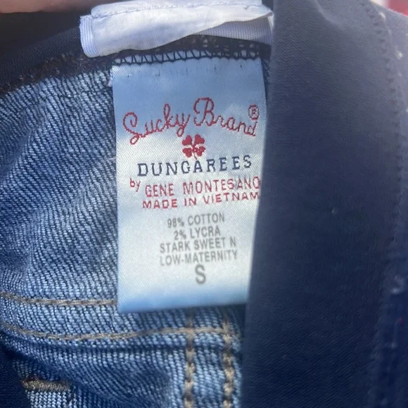 A Pea in the Pod/Lucky brand maternity jeans sz S. Med. dark wash, distressed. - Picture 5 of 8